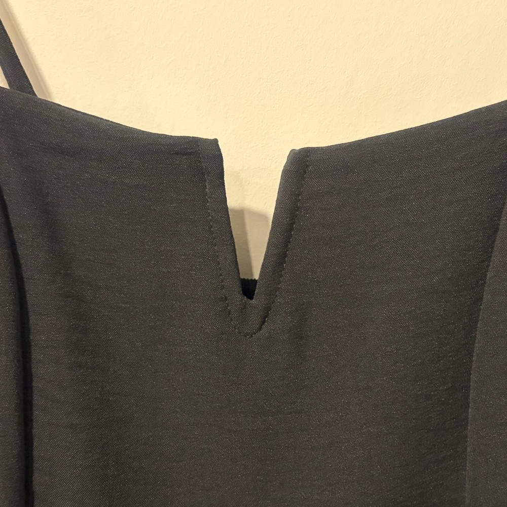 Monteau Black Sleeveless Smocked Wide Leg Jumpsuit NWT! - Picture 4 of 12